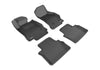 For 2014-2019 Cadillac CTS Kagu Carbon Pattern Black All Weather Floor Mat Set