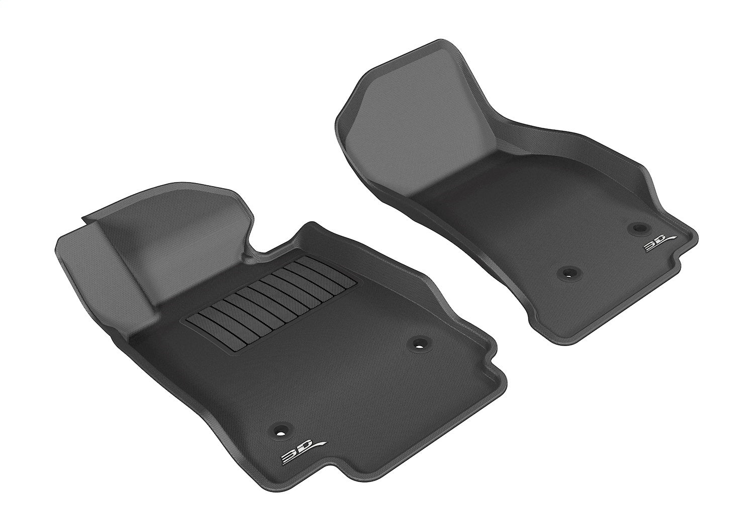 For 14-19 Cadillac CTS Kagu Black All Weather Floor Mat Set