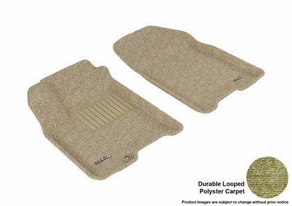 For 2007-2011 Chevrolet Aveo5 Tan Carpet Front All Weather Floor Mat Set