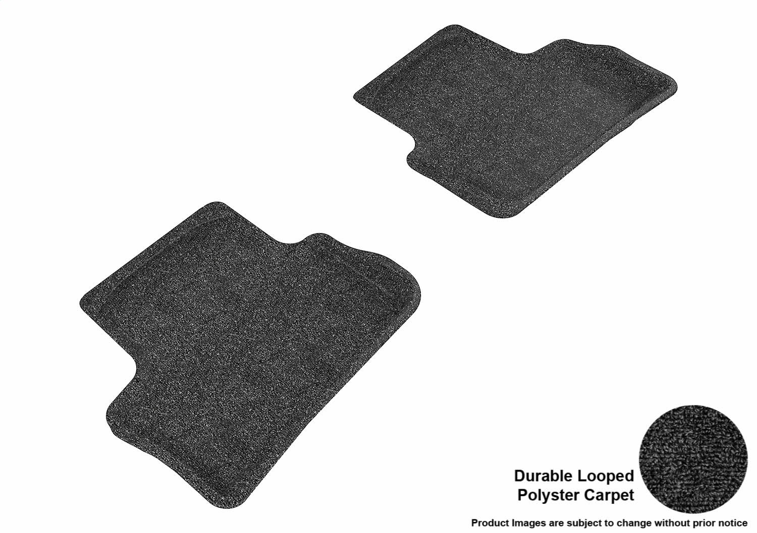 For 05-10 Chevrolet Cobalt Classic Black All Weather Floor Mat Set