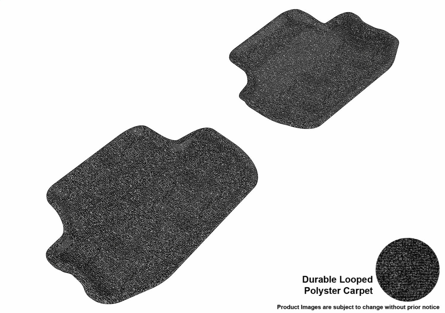 All Weather CLASSIC Floor Mat For 2010-2015 Chevrolet Camaro Black Rear Classic