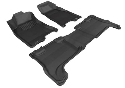 For 2004-2012 Chevrolet Colorado Kagu Black All Weather Floor Mat Set