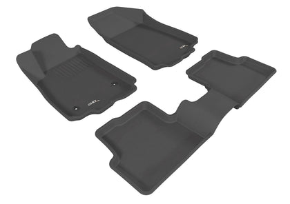 All Weather Floor Mat Set For CHEVROLET SONIC 2012-2020 KAGU BLACK R1 R2