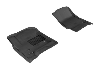 For 2014-2019 GMC Chevrolet Kagu Black All Weather Floor Mat Set