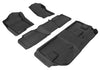 For 2007-2014 Chevrolet Suburban 1500 Suburban 2500 Floor Mat Set Black Kagu