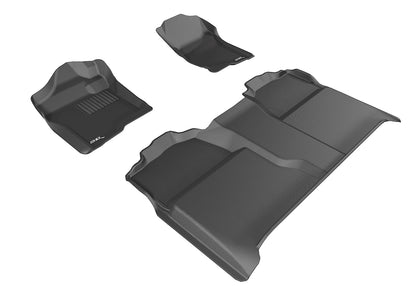 For 07-13 GMC Chevrolet Kagu Black All Weather Floor Mat Set