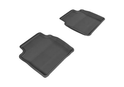 All Weather KAGU Floor Mat For 2008-2012 Chevrolet Malibu Black Rear Kagu