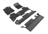 For 2015-2020 Chevrolet Tahoe Kagu Black All Weather Floor Mat Set