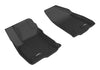 For 2016-2019 Chevrolet Volt Kagu Black All Weather Floor Mat Set