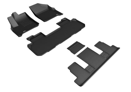 All Weather For 2018-2020 Chevrolet Traverse Floor Mat Set Black Kagu