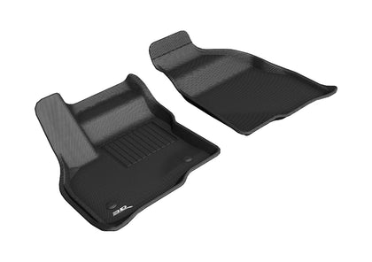 For 2017-2020 Chevrolet Bolt EV Kagu Black All Weather Floor Mat Set