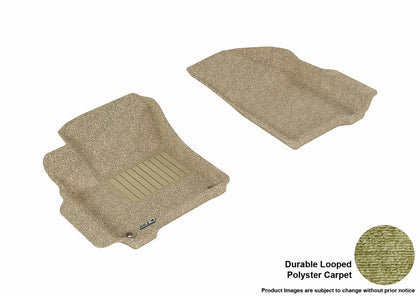 For 12-20 Dodge Journey Classic Tan All Weather Floor Mat Set