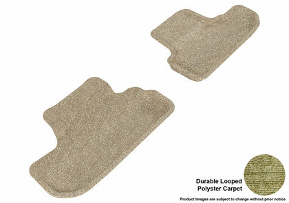 For 2008-2010 Dodge Challenger Classic Tan All Weather Floor Mat Set