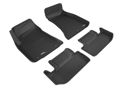 For 2015-2020 Dodge Challenger R1 R2 Carbon Pattern Black All Weather Floor Mat