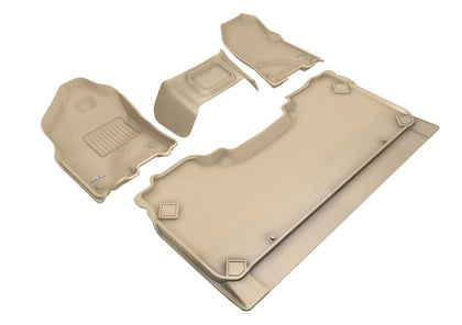 For 2019 Ram 1500 Kagu Tan All Weather Floor Mat Set