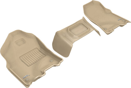 For 2019 Ram 1500 Kagu Tan All Weather Floor Mat Set