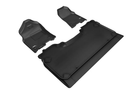 For 2019 Ram 1500 Kagu Black All Weather Floor Mat Set