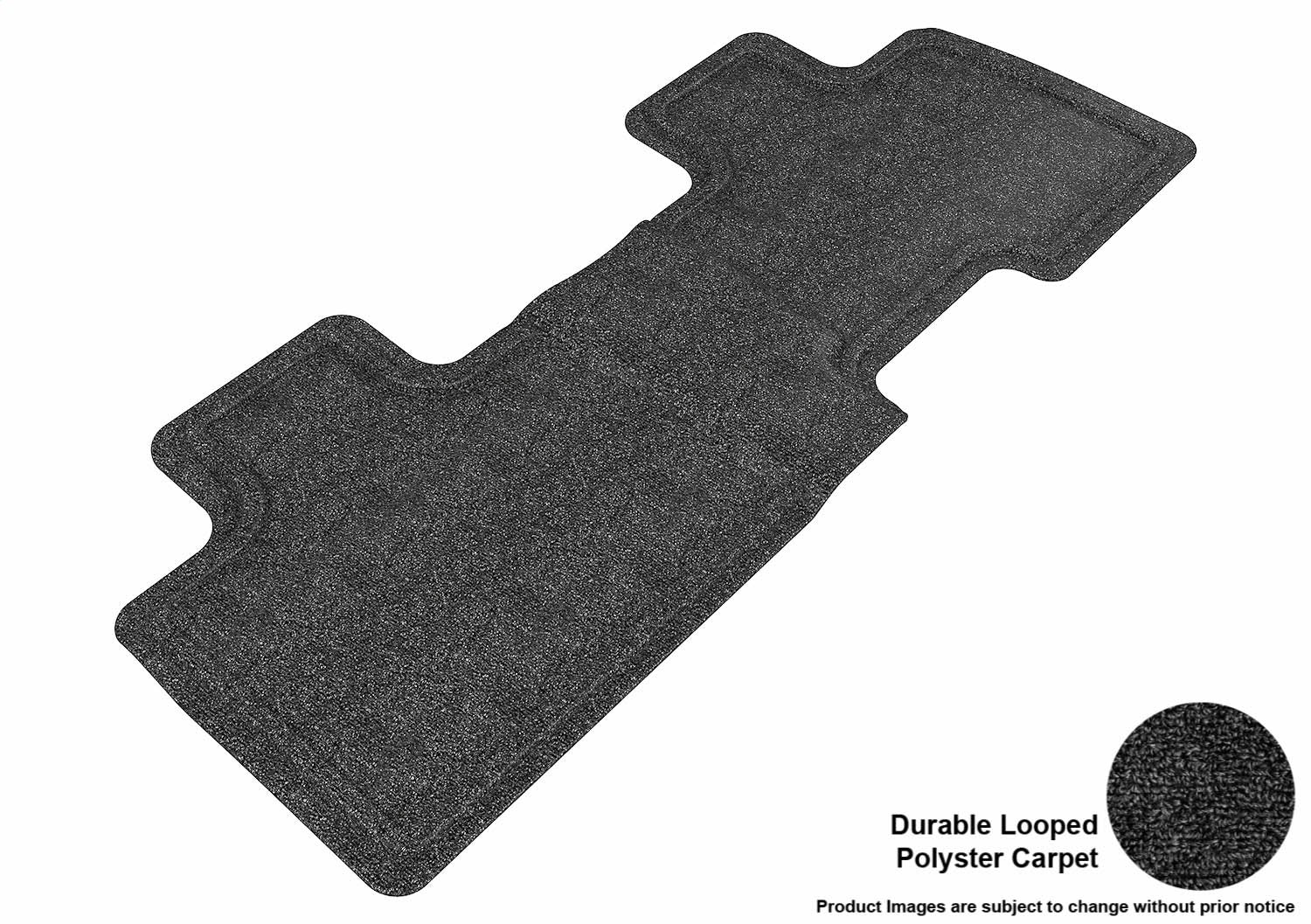 For 07-14 Ford Edge Classic Black All Weather Floor Mat 2nd Row
