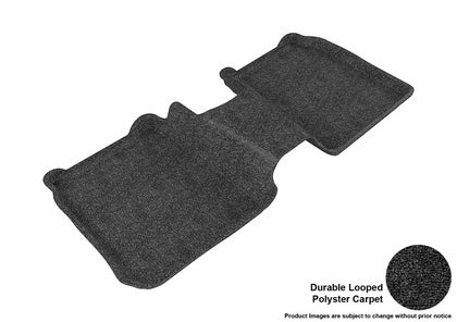 For 2009-2019 Ford Flex Classic Black All Weather 2nd Row Floor Mat