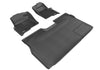 For 2009-2014 Ford F-150 Kagu Carbon Pattern Black All Weather Floor Mat Set