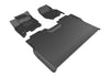 For 15-20 Ford F150 Kagu Black All Weather Floor Mat Set
