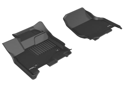 For 15-20 Ford F150 Kagu Black All Weather Floor Mat Set