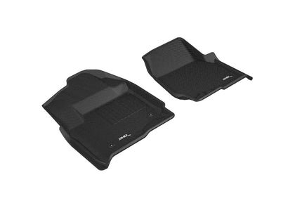 For 2017-2019 Ford F-250 350 450 R1 Carbon Pattern Black All Weather Floor Mat