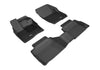 For 17-20 Ford Fusion Kagu Black All Weather Floor Mat Set