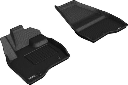 For 2017-2018 FORD EXPLORER KAGU Carbon Pattern BLACK All Weather Floor Mat