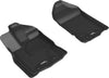 For 2019-2020 Ford Ranger Front Kagu Black All Weather Floor Mat 2pc.