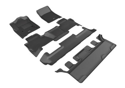 All Weather Floor Mat Set For GMC YUKON 2015-2020 KAGU BLACK R1 R2 R3