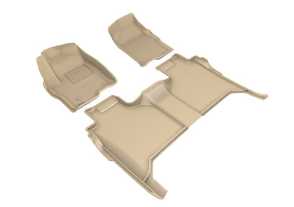 All Weather For 2019-2021 GMC Chevrolet Floor Mat Set Tan Kagu