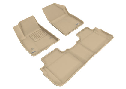 All Weather For 2017-2020 GMC Acadia Floor Mat Set Tan Kagu