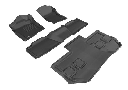 For 2011-2014 GMC Yukon XL 1500 Yukon XL 2500 Floor Mat Set Black Kagu