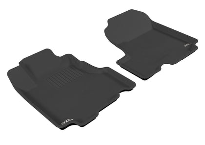 For 2007-2011 Honda Cr-V R1 KAGU Carbon Pattern Black All Weather Floor Mat