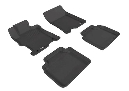 All Weather For 2008-2012 Honda Accord Floor Mat Set Black Kagu