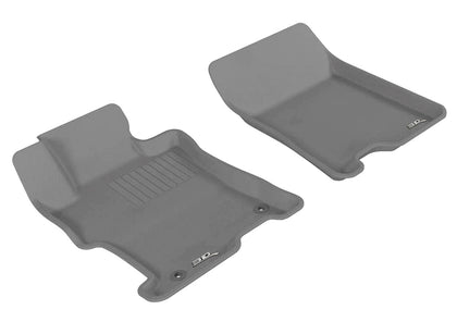 All Weather For 2008-2012 Honda Accord Floor Mat Set Gray Front Kagu