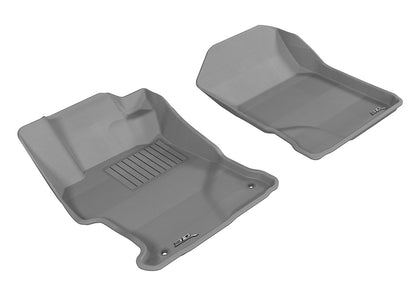 All Weather For 2012-2013 Honda Civic Floor Mat Set Gray Front Kagu