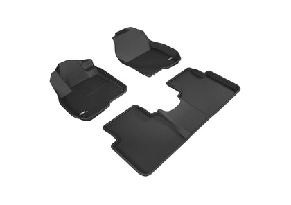 For 17-20 Honda CR-V Kagu Black All Weather Floor Mat Set