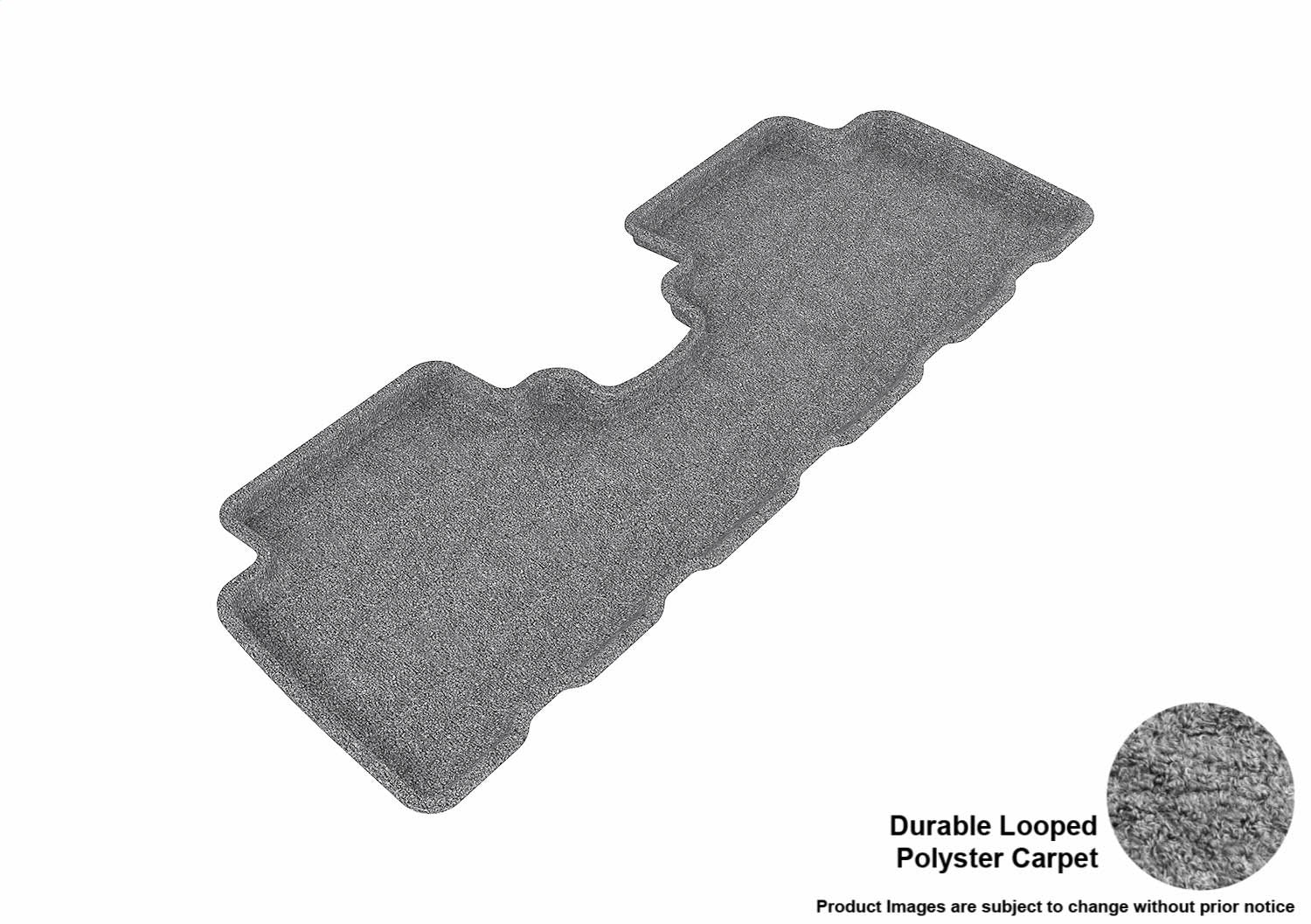 For 2005-2009 Hyundai Tucson Classic Gray Rear All Weather Floor Mat