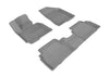 For 2014-2015 Hyundai Tucson Kagu Gray All Weather Front and Rear Floor Mat Set