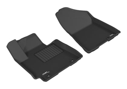 For 2016-2018 Hyundai Tucson R1 KAGU Carbon Pattern Black All Weather Floor Mat