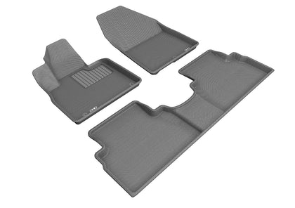 For 2019-2019 Hyundai Santa Fe Kagu Gray All Weather Floor Mat Set