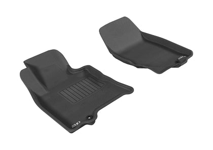 For 08-17 Infiniti EX35 FX35 QX70 Kagu Black All Weather Floor Mat Set