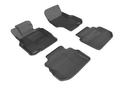 For 2006-2010 Infiniti M35 Kagu Carbon Pattern Black All Weather Floor Mat Set