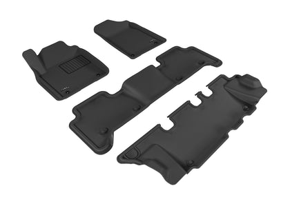 For 2011-2020 Infiniti Qx80 Qx56 R3 Carbon Pattern Black All Weather Floor Mat
