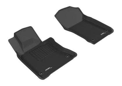 For 2017-2019 Infiniti Q60 R1 KAGU Carbon Pattern Black All Weather Floor Mat