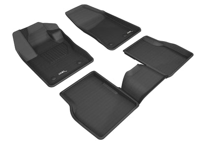 All Weather KAGU Floor Mat For 2017-2021 Jeep Compass Black  Kagu