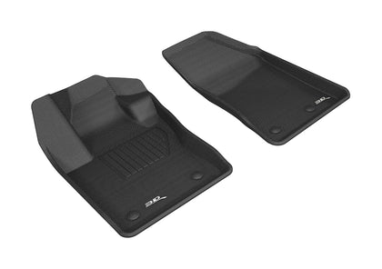 All Weather KAGU Floor Mat For 2017-2021 Jeep Compass Black Front Kagu