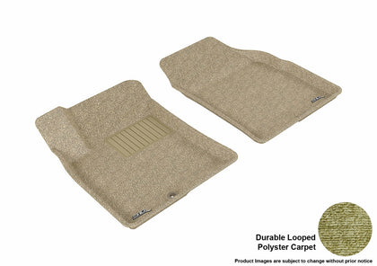 All Weather For 2001-2005 Kia Optima Floor Mat Set Tan Front Classic